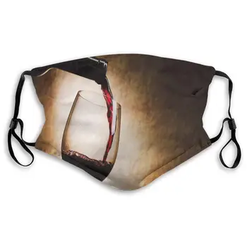 

Red Wine Mouth Mask Face Mask For Men And Women Anti Pollution Half Face Mask Washable Reusable Muffle Mask For Running Cycling