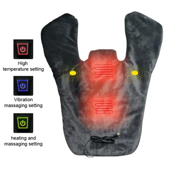 

Massage Pain Ease Electric Neck Shoulder USB Charging Far Infrared Fatigue Relieve Heating Shawl Salon Health Care Warm