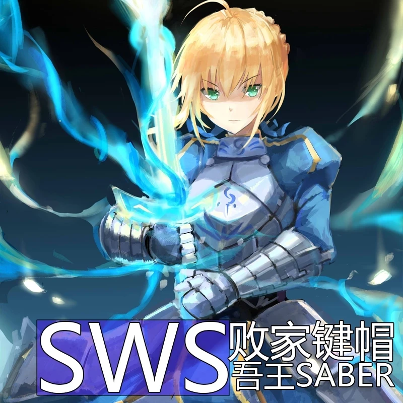 Высококачественный колпачок для клавиш с подсветкой переключателя Fate Night Saber MX