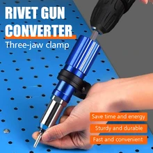 

Electric Rivet Gun 2.4mm-4.8mm rivet nut gun drill adapter Cordless riveting tool Insert Nut Pull Rivet Tool