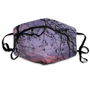 

Mouth Mask Winter Tree Print Masks - Breathable Adjustable Windproof Mouth-Muffle, Camping Running for Women and Men
