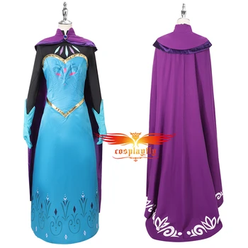 

Anime Princess Elsa Cosplay Costume Outfit for Women adult Snow Grow Princess Elsa Blue Party for Dress Cloak Halloween Carnival