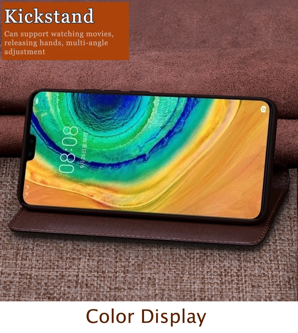 Чехол для huawei mate 30 Pro RS, мягкий силиконовый чехол с откидной крышкой из натуральной кожи для huawei mate 20 20X5G, чехол, Fundas Phone Capas
