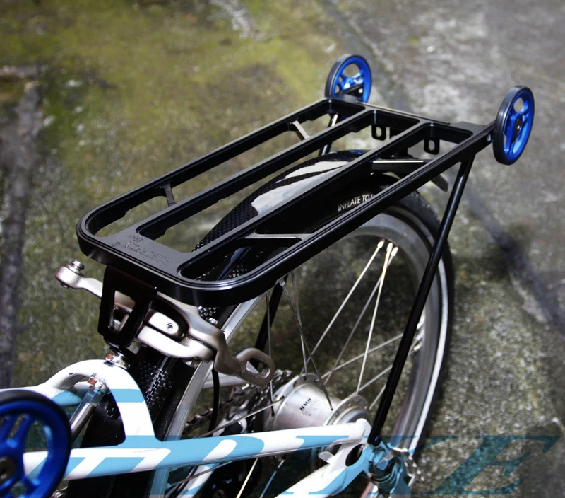 Aceoffix CNC велосипедная стойка для велосипеда Brompton Полка Складной велосипед мини алюминиевые задние грузовые стойки Велоспорт велосипед аксессуары детали