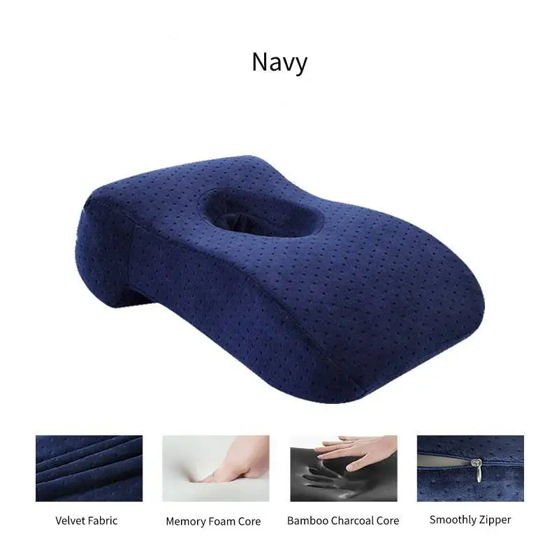 

BEYOND CLOUD Office Relax Bamboo Charcoal Pillow Slow Rebound Memory Foam Traveling Pillow Pain Relief Neck Cervical Health Care