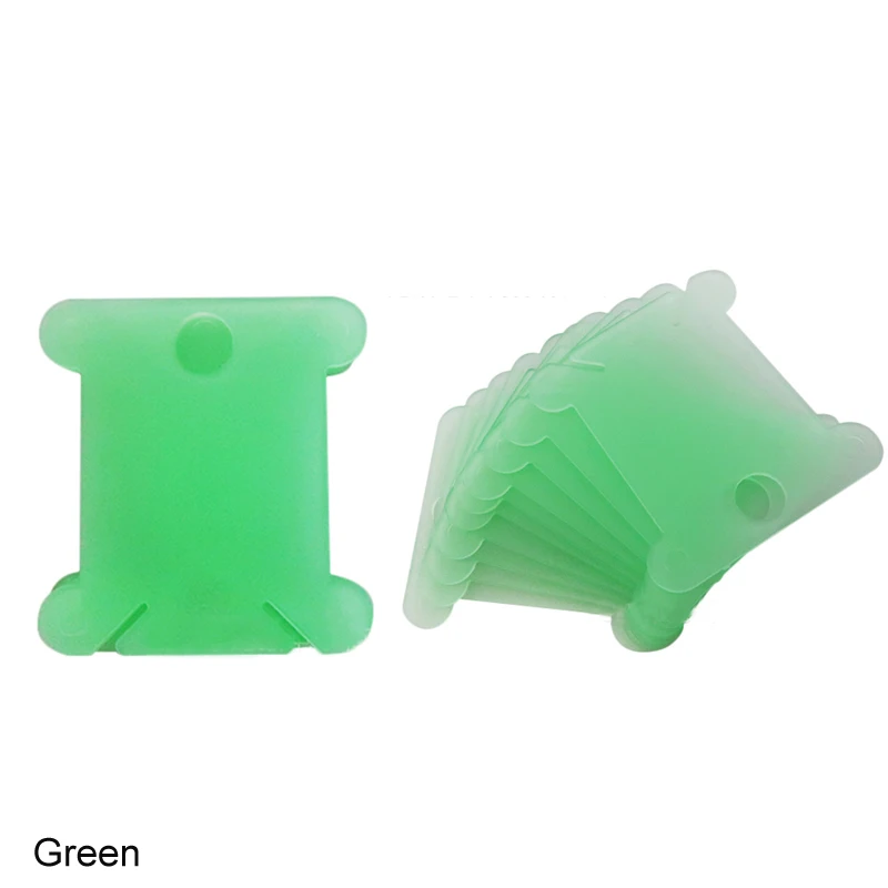 Стенд для вышивки крестом швейная катушка нить 50 шт. органайзер для ниток швейных инструментов аксессуар держатель для вышивки обмоточная пластина доска - Цвет: Зеленый