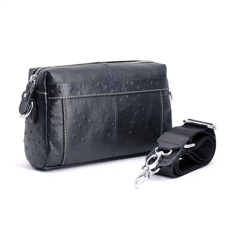 black leather designer purse