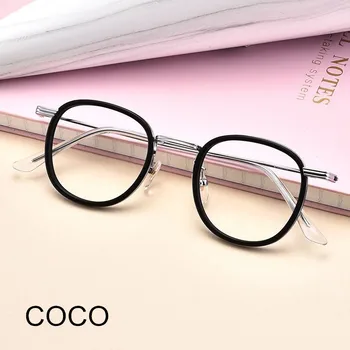 

Pure Titanium Glasses Frame Men Vintage Women Optical Frames Super Light Korean Prescription Computer Eyeglasses Oculos