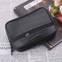 Компактный кошелек из натуральной кожи для ключей, органайзер, брелок для ключей