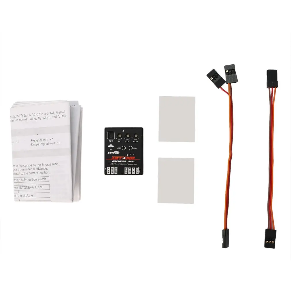 

RC DETRUM Istone PRO 6-Axle Gyros & Stabilizer with ABS System One-click Rescue for RC Airplane Support Futaba SBUS PWM Signals