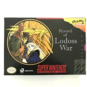 

Record of Lodoss War with box for snes game cartridge English translate