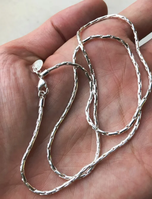 

3pcs 1.5MM snake chain silver plated Fashion jewelry Necklace chain ZAP005