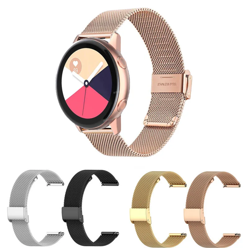 Cinturino Milanese 20Mm 22Mm Per Samsung Galaxy Watch 4/Classic 44Mm Active 2 Strap Sport Bracelet Galaxy Watch3 45Mm/42Mm/46Mm