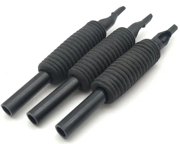 

3/4" (19mm) 40Pcs FT Black Rubber OPP package TATTOO TIPS GRIPS TUBES machine tatuaje Tattoo Tubes Grips Tubes