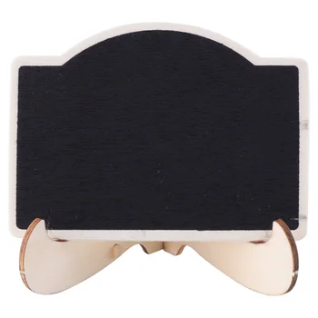 

10 Pcs Small Wooden Blackboard Display Message Board Wooden Handicraft Articles Wedding Decorations (Arch Style)