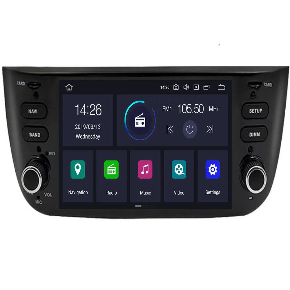6 2 &quotAndroid 10 8 core автомобильный dvd плеер для FIAT Punto 199 310 / Linea 323 2012 2013 2014 2015 2016 радио GPS