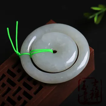 

Hand carving Jade stones Lucky mascot Decoration Natural Emerald quartz crystals Burma Jade Jewelry pendant Best gifts