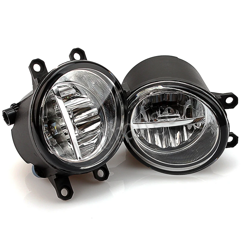 LED Для Toyota RAV4 2009-2012 противотуманный светильник s галогенный светодиодный противотуманный светильник Противотуманные фары головной светильник s головной светильник противотуманный светильник s Рамка противотуманный светильник s DRL - Цвет: LED