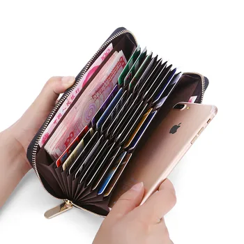 

Wallets Holders Men Women Card Wallet Men Wallets PU Leather Womens Wallets And Purses Card Pack Long Wallet Mobile Phone Bag