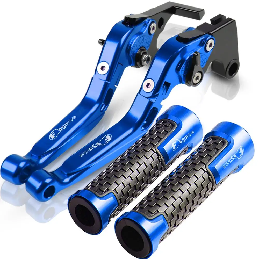 

For BMW F650CS SCARVER 2003 2004 Folding Extendable Adjustable CNC Aluminum Brakes Clutch Levers Handle Hand Grips Set