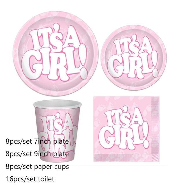 It's A Girl Cups