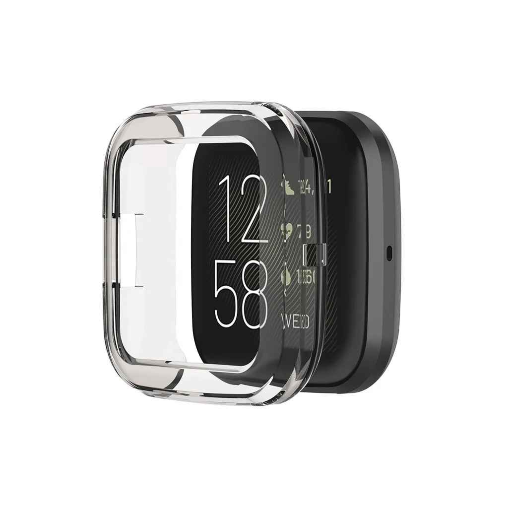 Мягкий ультра-тонкий прозрачный защитный чехол из ТПУ Для Fitbit versa 2 Смарт-часы аксессуары для versa2 Shell#926