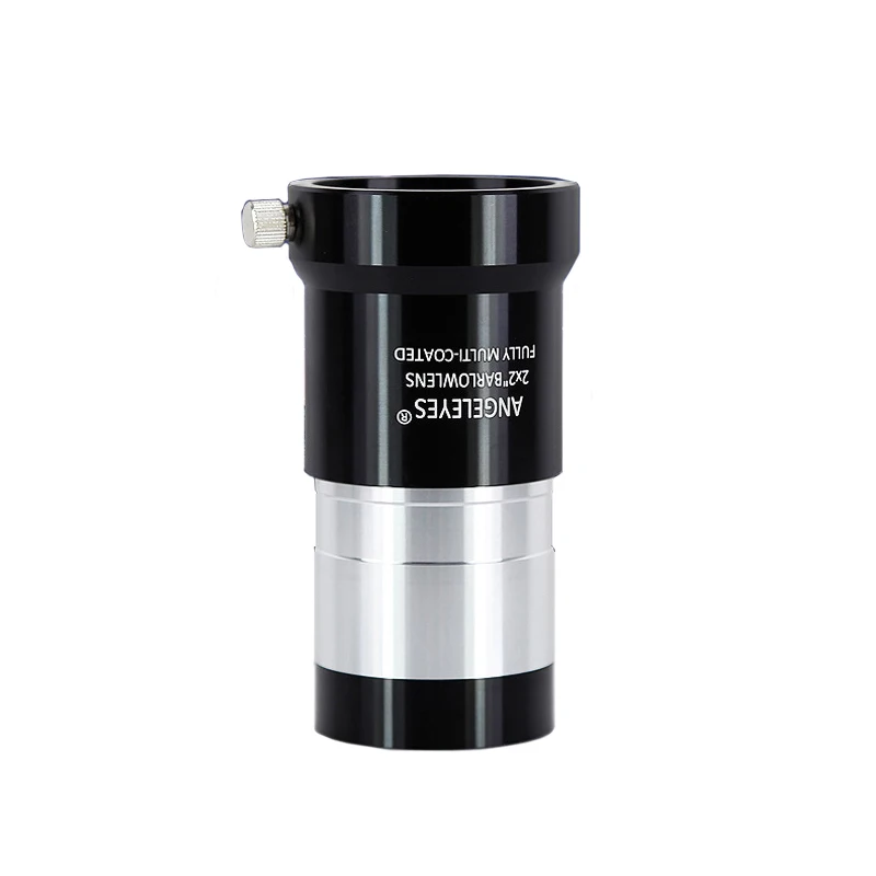 

2inch 2X Barlow Lens for Astronomical Telescope Eyepiece Aluminium Frame FMC Coated Optical Glass Lens Astro Telescope Accessory