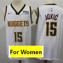Женский бейсбольный мяч Денвер Аллен Айверсон#15 Nikola Jokic#27 Jamal Murray майки