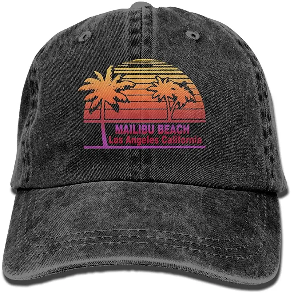 TSDFCMalibu пляжная Бейсболка унисекс хлопковая джинсовая Регулируемая Кепка для гольфа s для мужчин и женщин
