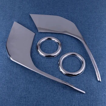 

CITALL Auto Chrome ABS Front Fog Light Eyelid Eyebrow Cover Trim Decoration for Mitsubishi ASX Outlander Sport 2016 2017 2018