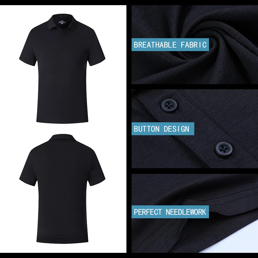 New Golf Wear Breathable Short Sleeve Golf Shirt 5 Colors Golf Clothes XS-XXXL on Choice Sports Shirt Golf Wear Loose Lapel