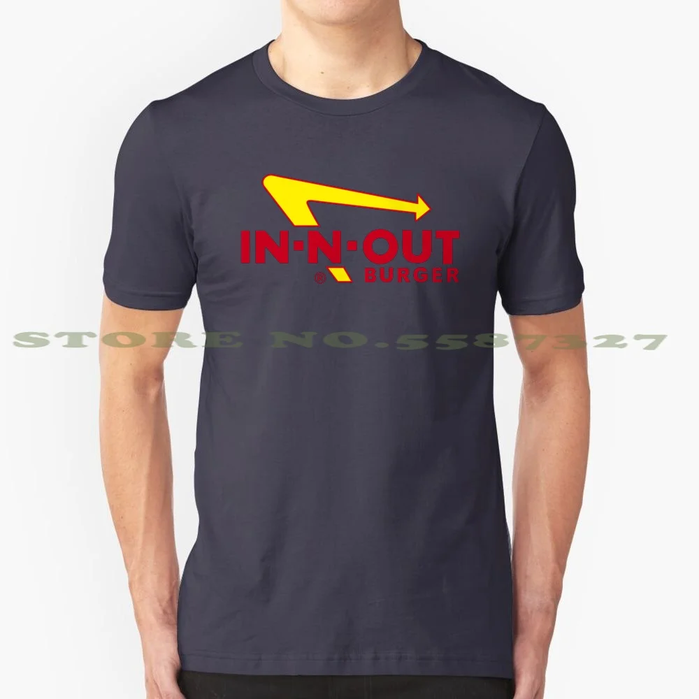 Модная Винтажная футболка с надписью In N Out | Мужская одежда