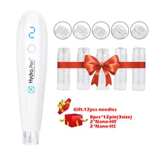 

Professional Hydra Pen H2 Microneedling Pen Automatic Applicator Skin Care Tool Home Kit for Personal Use with 12pcs Cartridges