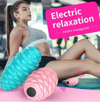 

Electric Massage Ball Muscle Tension Fascia Relaxing Fitness Yoga Fatigue Relieve Speed Vibrating Massage Ball Foam Roller