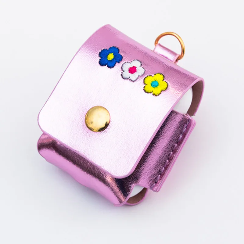 Bentoy Laser Airpods Earphone Case Girls Cute leather Hasp Earphone Package Small Coin Purse Function Women Airpods Bags