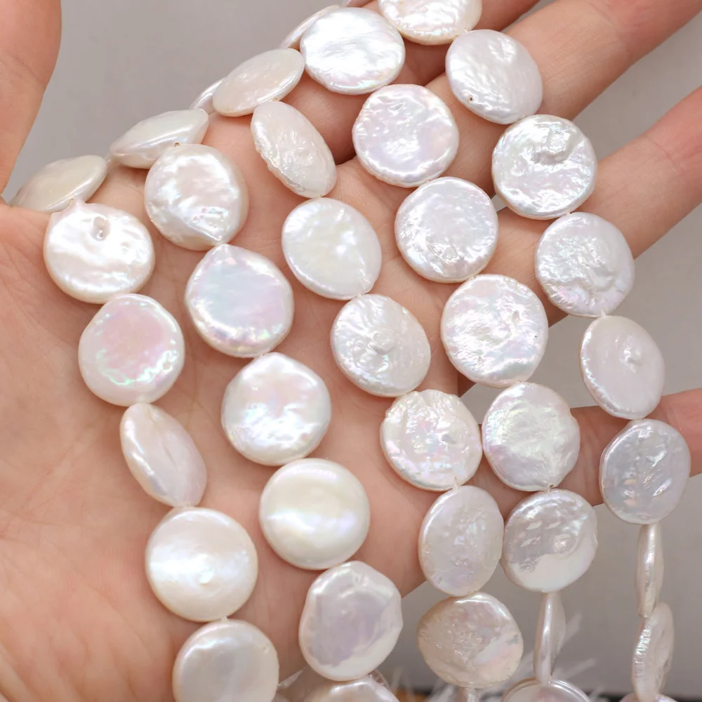 

Natural Freshwater Pearl Irregular Coin Baroque Loose Beads For Jewelry Making DIY Bracelet Earrings Necklace Accessory