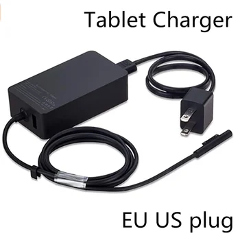 

2020 AC 90V-240V Usb Ac Power Supply Adapter EU US Plug Charger For Mircrosoft Surface Pro 3 /4/5/6/7 Tablet Pc Charger 65W