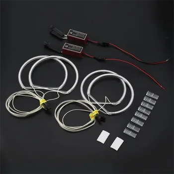

Professional Non-HID Halogen Headlight White/Yellow LED CCFL Angel Eyes Halo Rings Kit for BMW E46 3 Series 1999-2004 Hot New