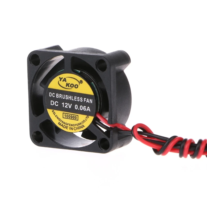 DC 12V 0.06A 2-контактный 25x25x10 мм ПК компьютер CPU система Бесщеточный вентилятор