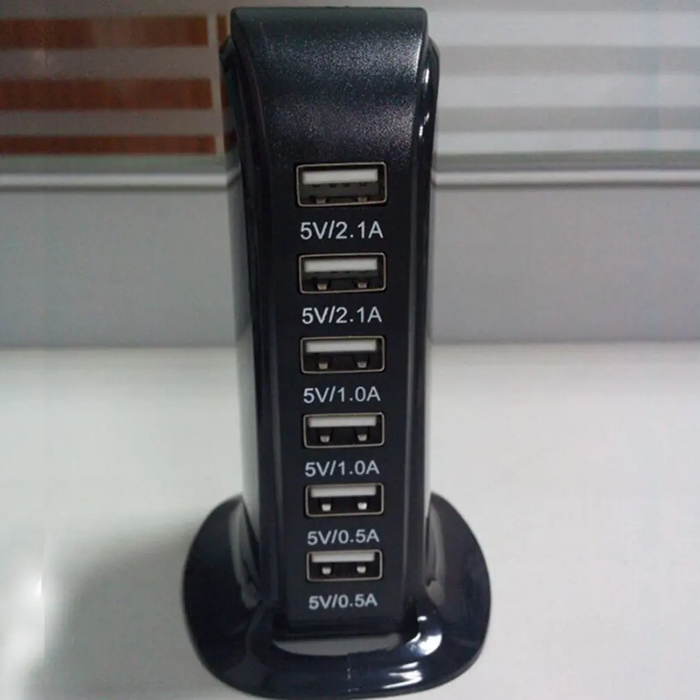 Портативный размер ZH-A010 супер высокоскоростной прозрачный пластик 6 портов USB 3,0 концентратор адаптер для ПК компьютера