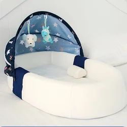 Lit nid de bébé Portable pliable et mobile, Protection Anti pression pour nouveau né, transat avec moustiquaire, jouet 