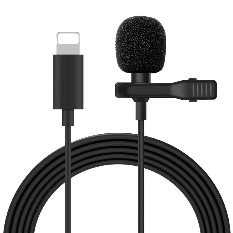 Nohon-Mini micrófono para iPhone, para Lightning tipo C, 3,5mm, para Huawei, Xiaomi, Lavalier, grabación con Clip