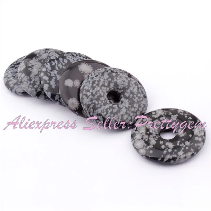 30 мм пончик круглый шарик натуральная подвеска с бусинами из камней для DIY ожерелье браслет Изготовление ювелирных изделий 1 шт