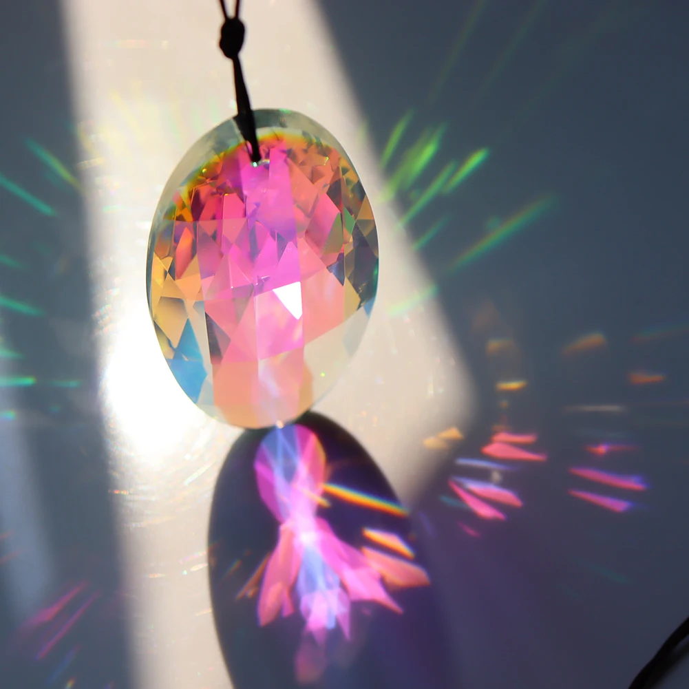 Hanging Crystals Prism Rainbow Maker Chandelier Crystal Pendant Drops DIY Ornament Craft Home Wedding Decor sun catcher crystal pendant sun catchers window ornament