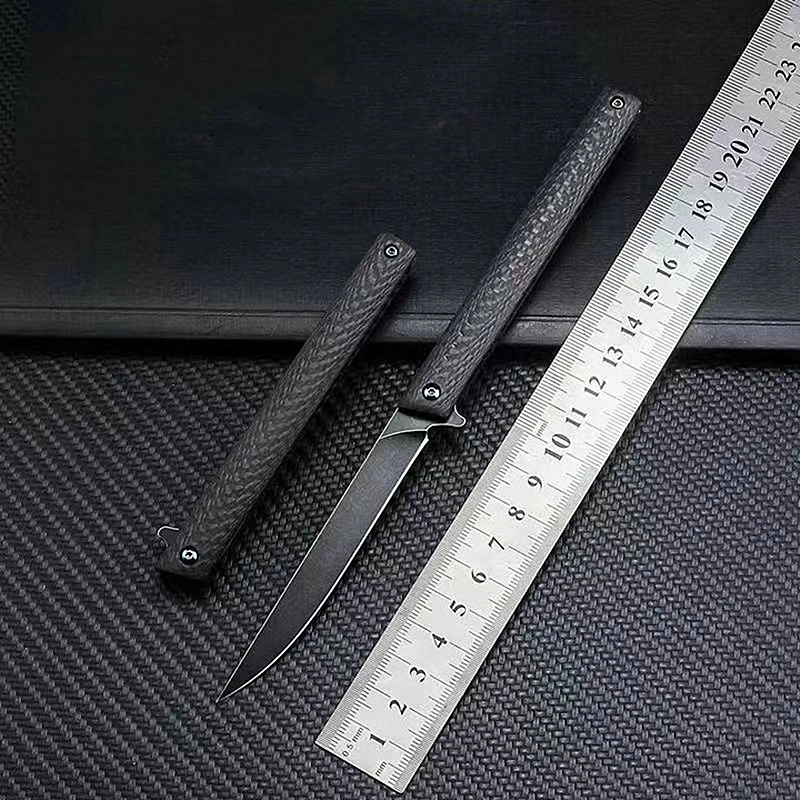 Online KESIWO EDC cuchillo plegable m390 titanio fibra de carbono flipper bolsillo camping rescate táctico pluma cuchillos rescate regalo supervivencia herramientas