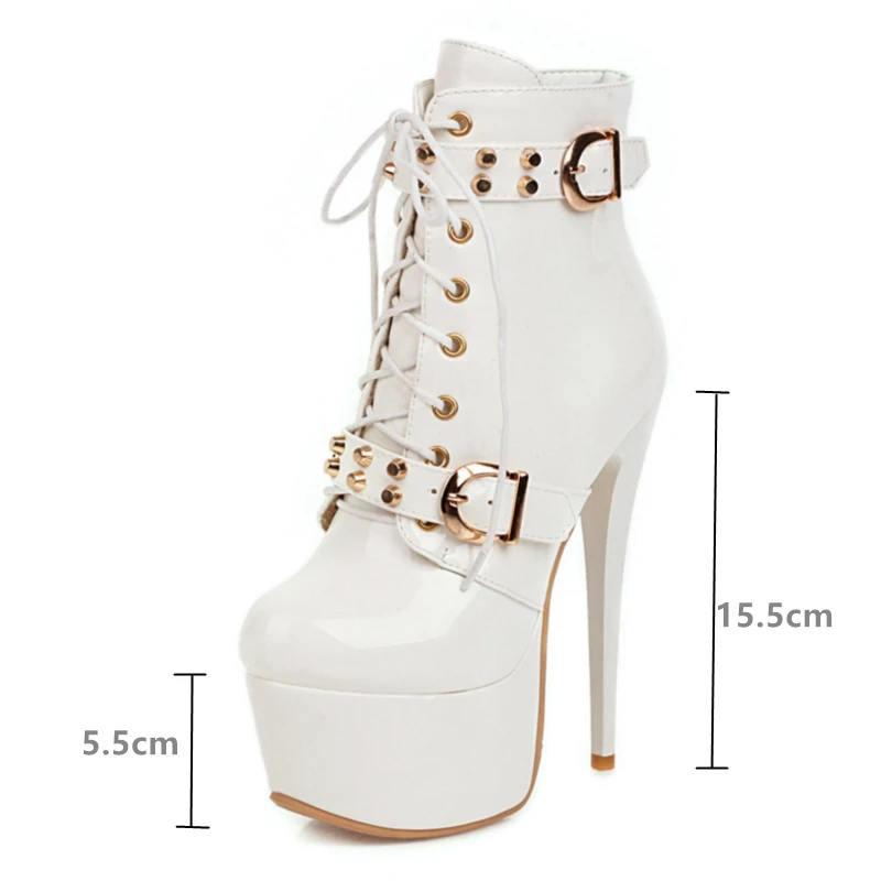 sexy white ankle boots
