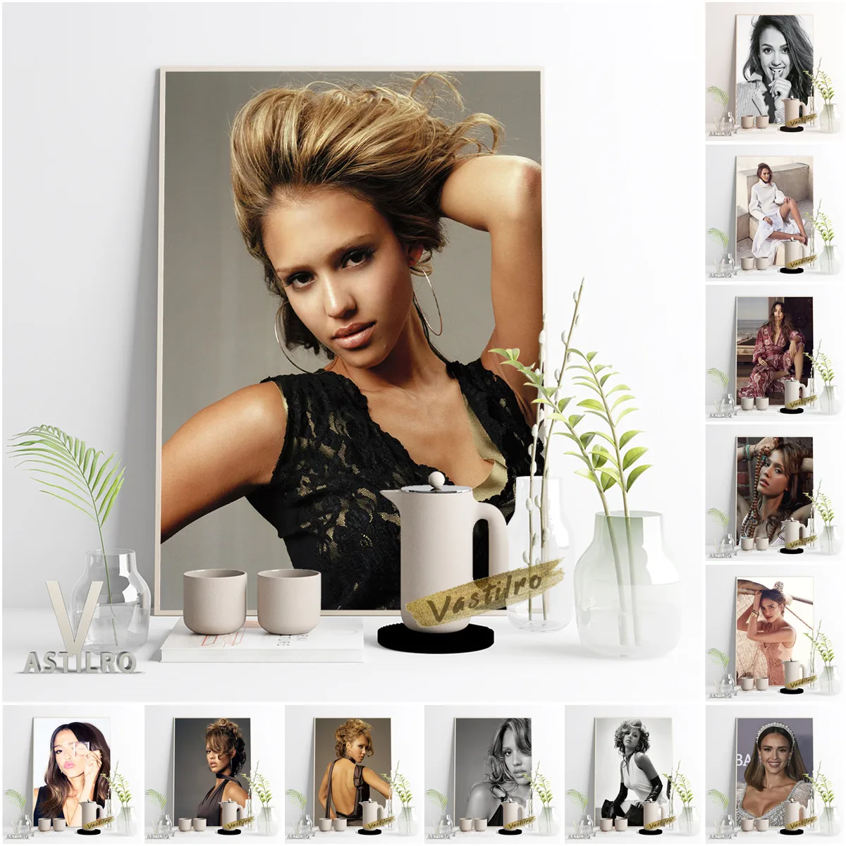 ≥Alba Sexy Hot Nurse Star Prints Poster Immagini Da Parete Fashion Magazine Album Canvas Painting Wall Art Home Room Decor