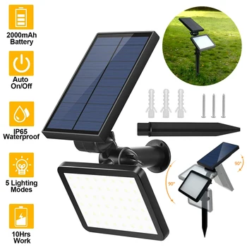 

48LED SMD2835 Solar Power Light Waterproof Motion Sensor Wall Light Lamp Outdoor Garden Yard Lawn Lamp Security Night Light Lamp