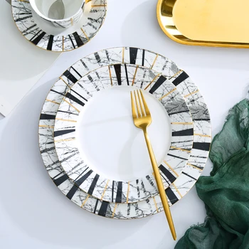 

Hotel Western dishes high grade palace creative bone china plate ceramic plate steak plate snack plate