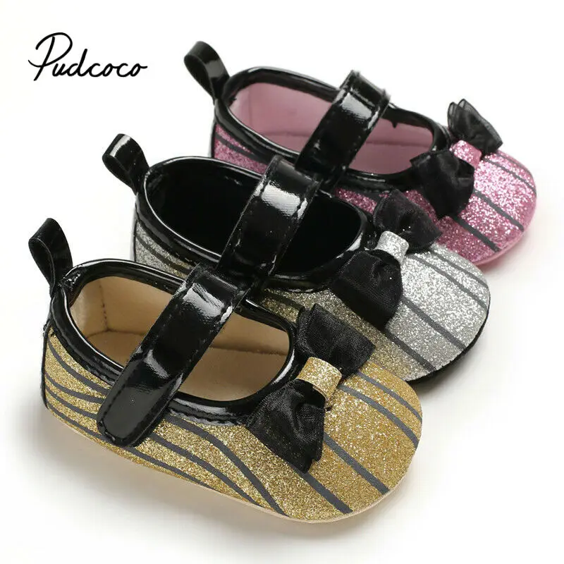 

pudcoco Shoes ALL For Babys Girls Boys Striped Booties 2019 Kids Moccasins Home Princess Soft bottom breathable Shoes 11-13 cm